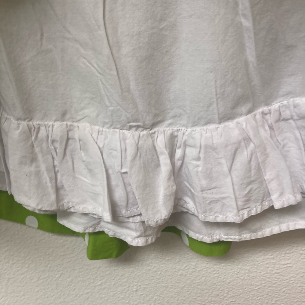 GILLY HICKS Chartreuse Green Polka Dot Mini Skirt (26) - Picture 4 of 6